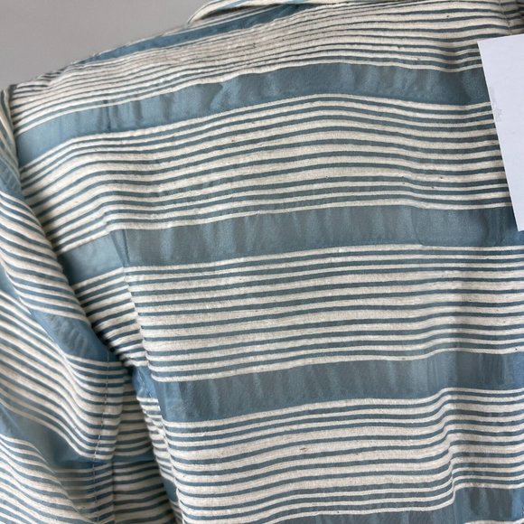 Worth Blazer Lightweight Sheer Long Sleeve Button-Up Cotton Blend Women 8 NWT - Picture 11 of 14